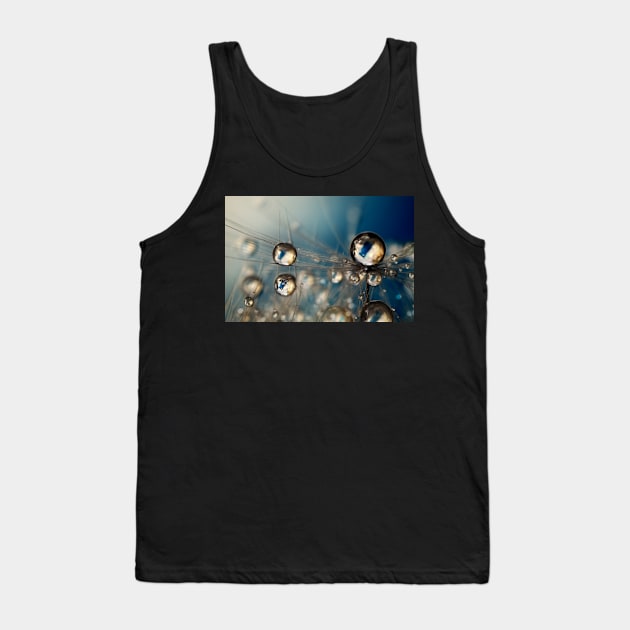 Royal Sea Blue Drops Tank Top by SharonJ